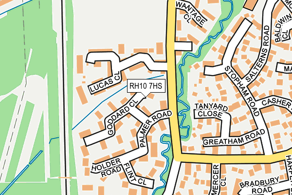 RH10 7HS map - OS OpenMap – Local (Ordnance Survey)