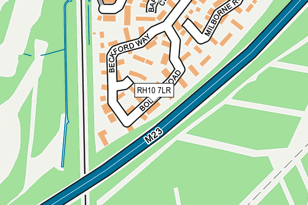 RH10 7LR map - OS OpenMap – Local (Ordnance Survey)