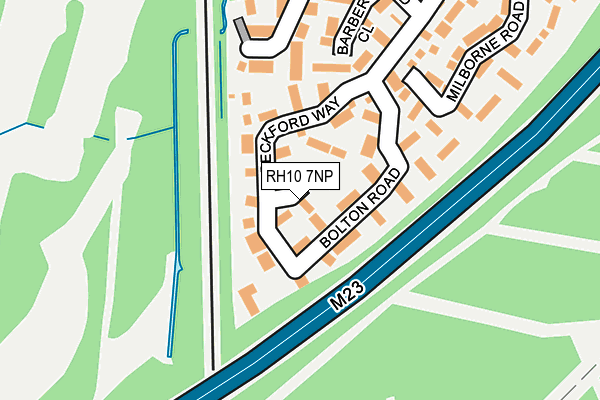 RH10 7NP map - OS OpenMap – Local (Ordnance Survey)