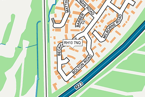 RH10 7NQ map - OS OpenMap – Local (Ordnance Survey)