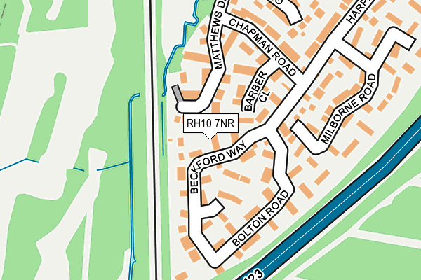 RH10 7NR map - OS OpenMap – Local (Ordnance Survey)