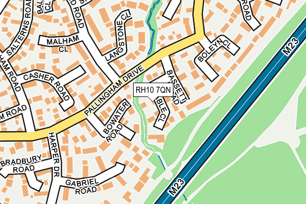 RH10 7QN map - OS OpenMap – Local (Ordnance Survey)