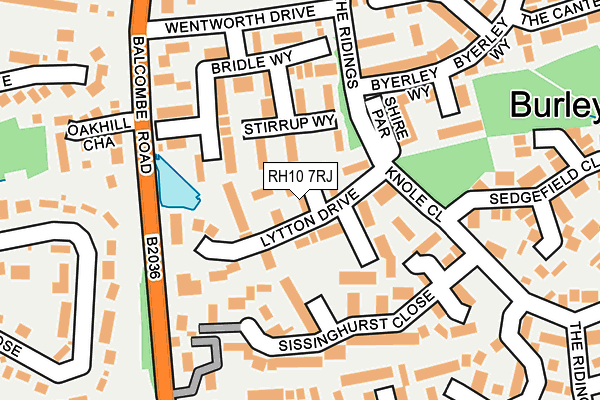 RH10 7RJ map - OS OpenMap – Local (Ordnance Survey)