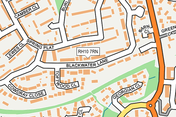 RH10 7RN map - OS OpenMap – Local (Ordnance Survey)