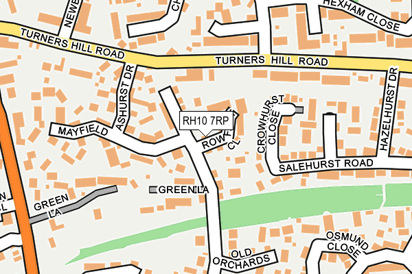 RH10 7RP map - OS OpenMap – Local (Ordnance Survey)
