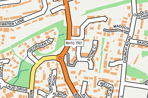 RH10 7RY map - OS OpenMap – Local (Ordnance Survey)