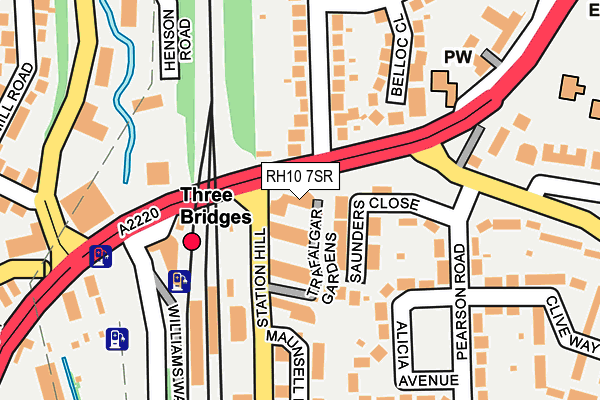 RH10 7SR map - OS OpenMap – Local (Ordnance Survey)