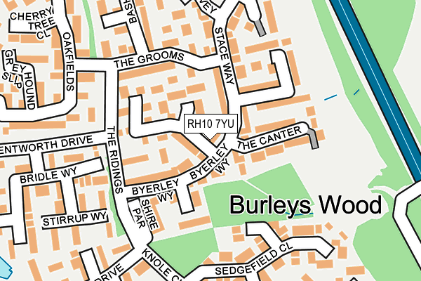 RH10 7YU map - OS OpenMap – Local (Ordnance Survey)