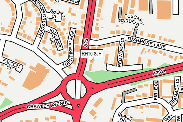 RH10 8JH map - OS OpenMap – Local (Ordnance Survey)