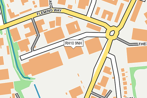 RH10 9NH map - OS OpenMap – Local (Ordnance Survey)