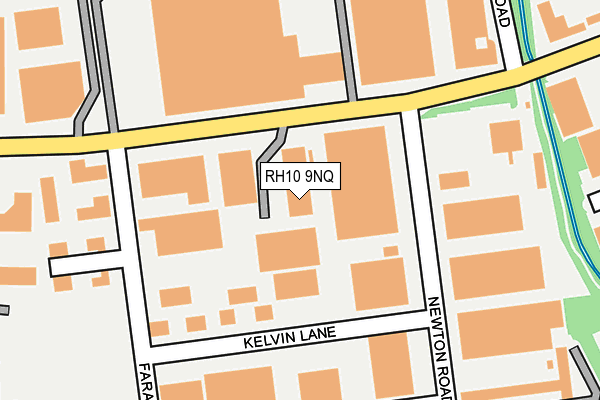 RH10 9NQ map - OS OpenMap – Local (Ordnance Survey)
