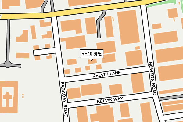 RH10 9PE map - OS OpenMap – Local (Ordnance Survey)