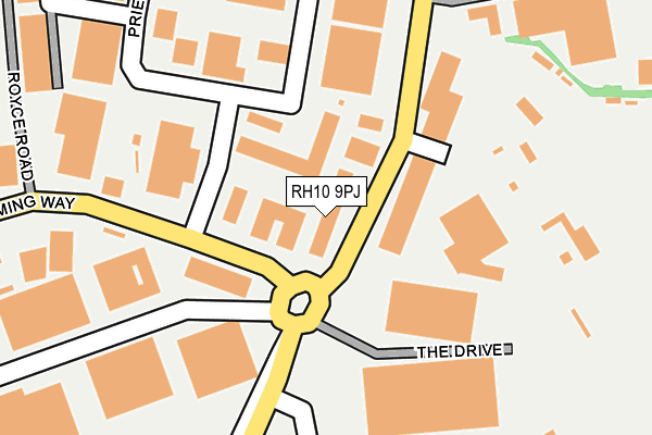RH10 9PJ map - OS OpenMap – Local (Ordnance Survey)