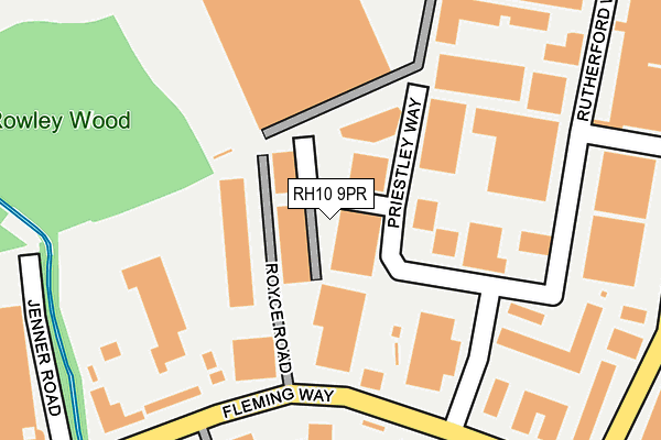 RH10 9PR map - OS OpenMap – Local (Ordnance Survey)