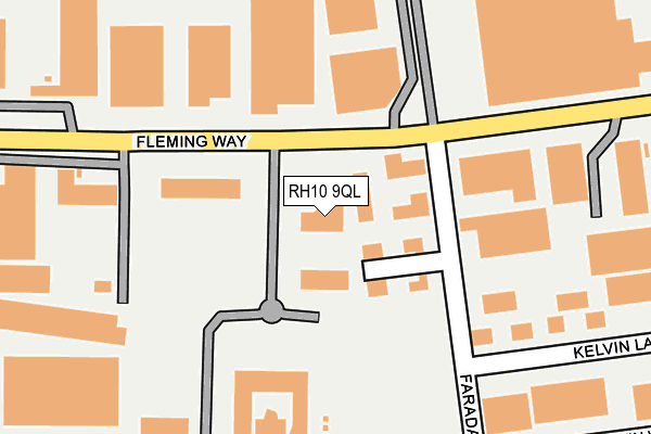 RH10 9QL map - OS OpenMap – Local (Ordnance Survey)