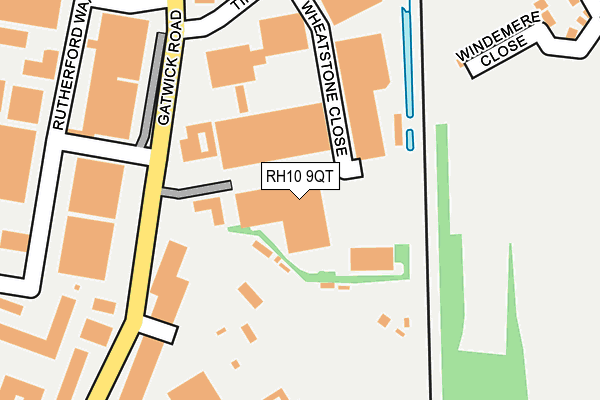 RH10 9QT map - OS OpenMap – Local (Ordnance Survey)