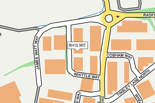 RH10 9RT map - OS OpenMap – Local (Ordnance Survey)