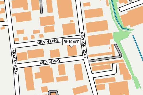 RH10 9SP map - OS OpenMap – Local (Ordnance Survey)