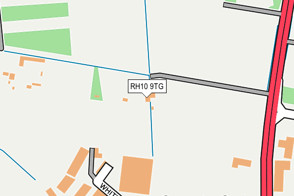 RH10 9TG map - OS OpenMap – Local (Ordnance Survey)