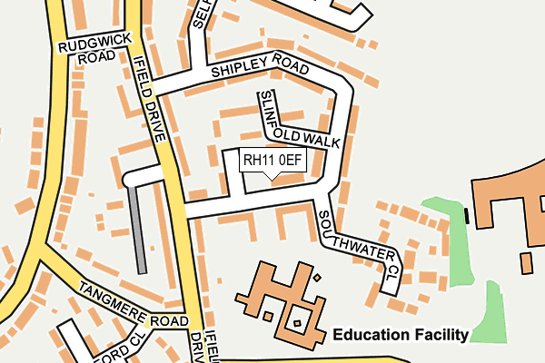 RH11 0EF map - OS OpenMap – Local (Ordnance Survey)