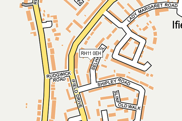 RH11 0EH map - OS OpenMap – Local (Ordnance Survey)