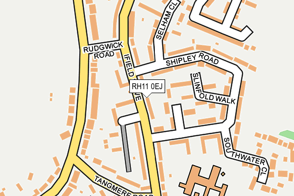 RH11 0EJ map - OS OpenMap – Local (Ordnance Survey)