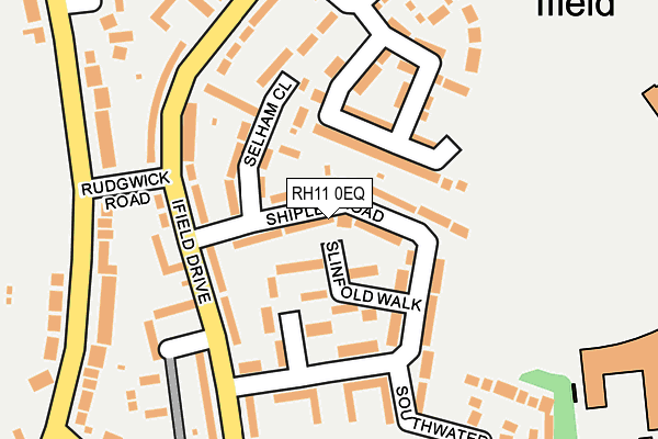 RH11 0EQ map - OS OpenMap – Local (Ordnance Survey)