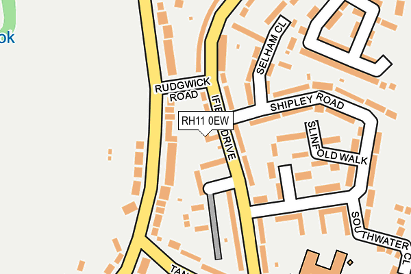 RH11 0EW map - OS OpenMap – Local (Ordnance Survey)