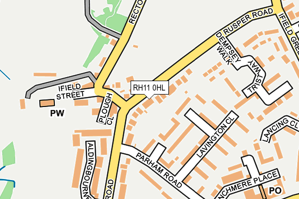RH11 0HL map - OS OpenMap – Local (Ordnance Survey)