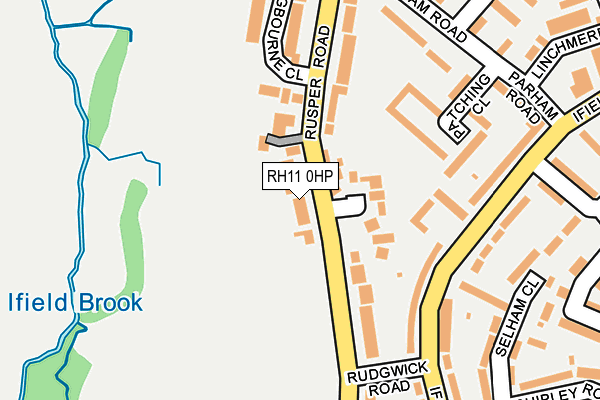 RH11 0HP map - OS OpenMap – Local (Ordnance Survey)