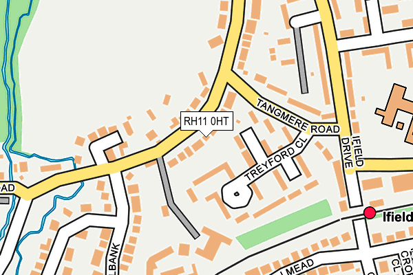 RH11 0HT map - OS OpenMap – Local (Ordnance Survey)