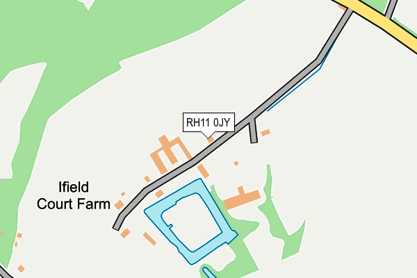 RH11 0JY map - OS OpenMap – Local (Ordnance Survey)