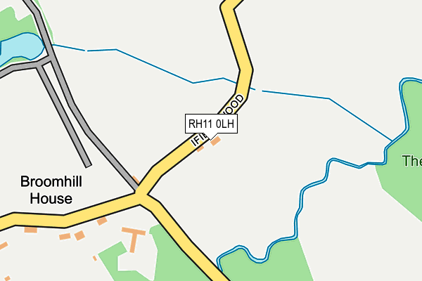 RH11 0LH map - OS OpenMap – Local (Ordnance Survey)