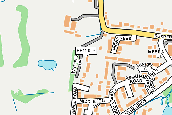 RH11 0LP map - OS OpenMap – Local (Ordnance Survey)