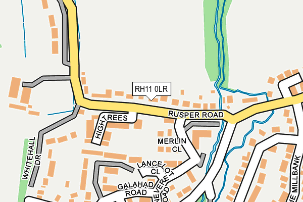 RH11 0LR map - OS OpenMap – Local (Ordnance Survey)
