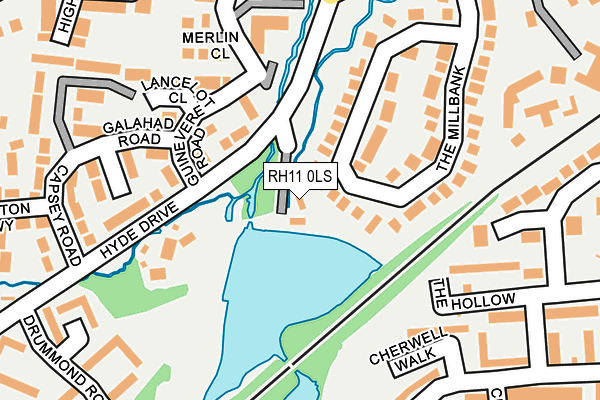 RH11 0LS map - OS OpenMap – Local (Ordnance Survey)