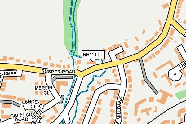 RH11 0LT map - OS OpenMap – Local (Ordnance Survey)