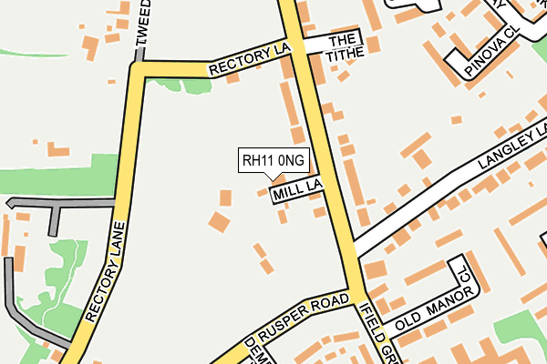 RH11 0NG map - OS OpenMap – Local (Ordnance Survey)