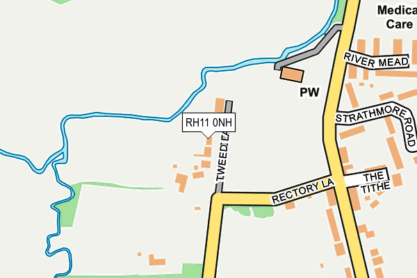 RH11 0NH map - OS OpenMap – Local (Ordnance Survey)