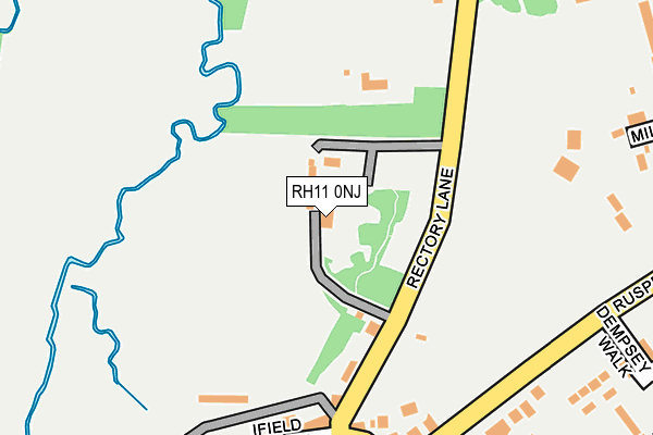 RH11 0NJ map - OS OpenMap – Local (Ordnance Survey)