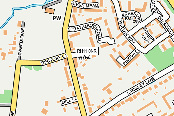 RH11 0NR map - OS OpenMap – Local (Ordnance Survey)