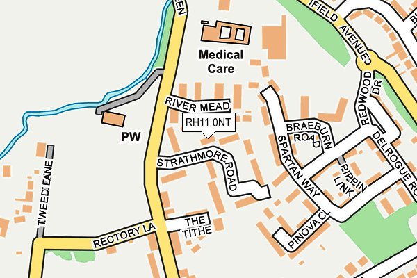 RH11 0NT map - OS OpenMap – Local (Ordnance Survey)