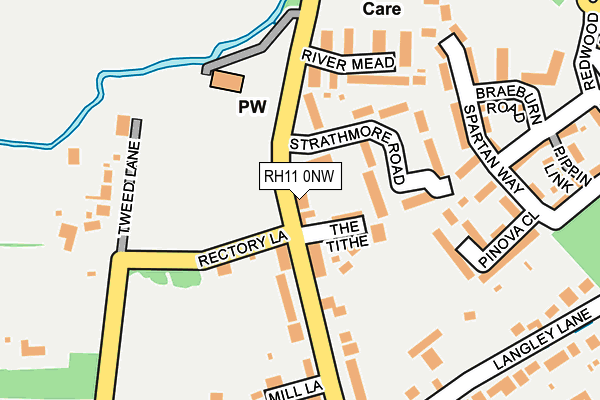 RH11 0NW map - OS OpenMap – Local (Ordnance Survey)