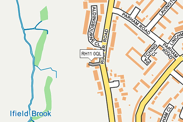 RH11 0QL map - OS OpenMap – Local (Ordnance Survey)