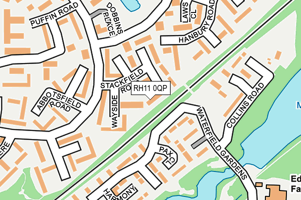 RH11 0QP map - OS OpenMap – Local (Ordnance Survey)