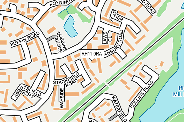 RH11 0RA map - OS OpenMap – Local (Ordnance Survey)