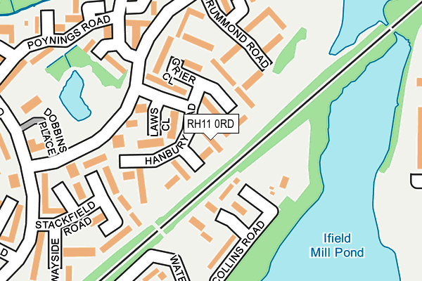 RH11 0RD map - OS OpenMap – Local (Ordnance Survey)