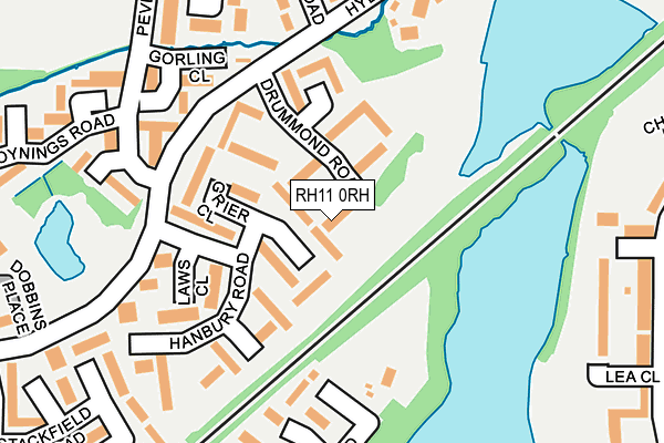 RH11 0RH map - OS OpenMap – Local (Ordnance Survey)