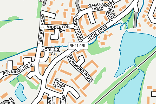 RH11 0RL map - OS OpenMap – Local (Ordnance Survey)