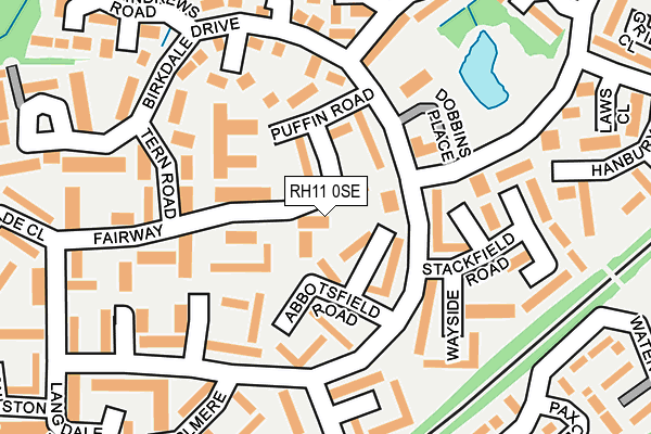 RH11 0SE map - OS OpenMap – Local (Ordnance Survey)